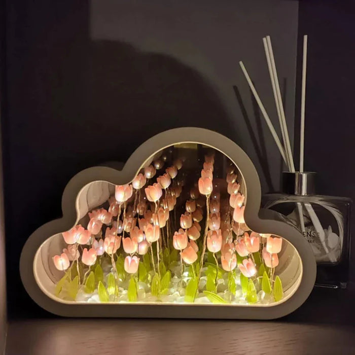 Tulip Cloud Mirror Bedroom Sleeping Table Lamp