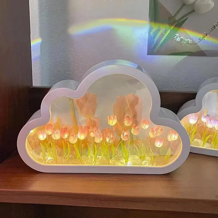 Tulip Cloud Mirror Bedroom Sleeping Table Lamp