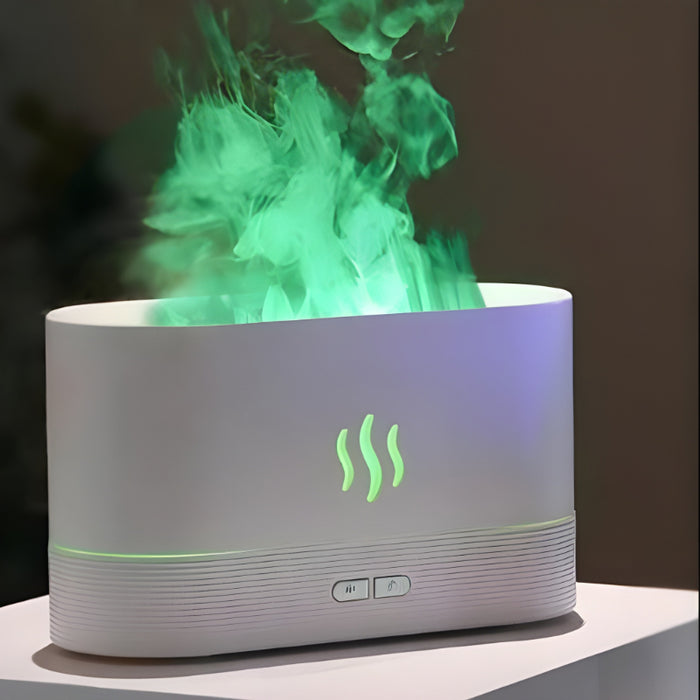 Flame Aroma Diffuser With Organic Plant Essential Oil Set