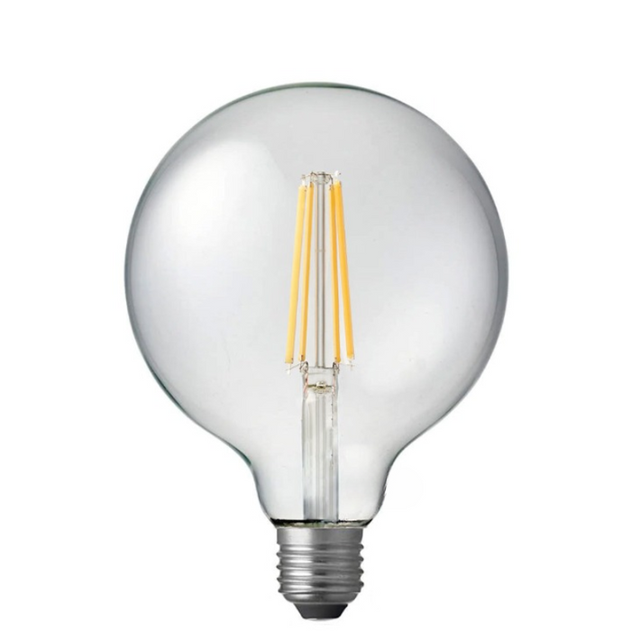 12W G125 Clear Dimmable LED Light Globe (E27) In Warm White