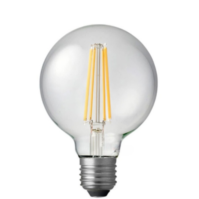 12W G95 Clear Dimmable LED Globe (E27) In Warm White
