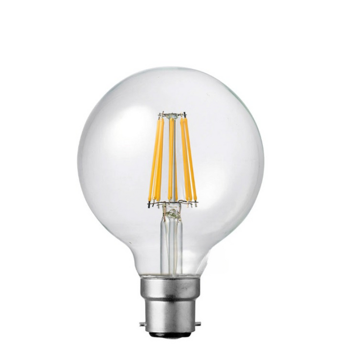 14W G95 Clear Dimmable LED Globe (B22) in Natural White