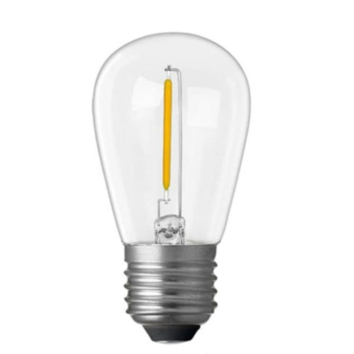 1W 3 Volt S14 LED Light Bulb (E27) Clear in Warm White