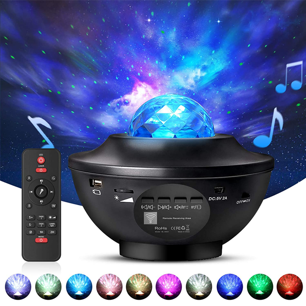 Starry Night Light Galaxy Projector With Bluetooth Speaker