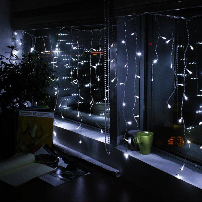 White string curtain light