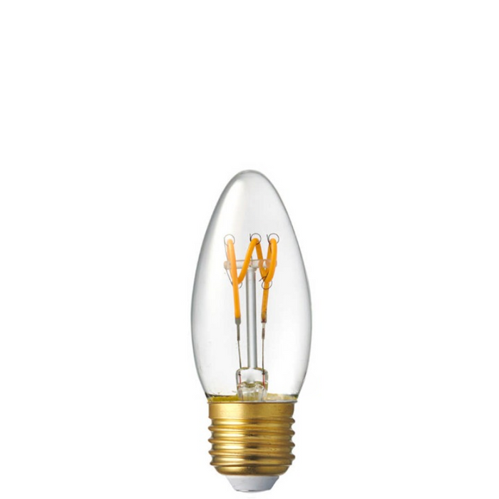 3W Candle Dimmable Tre Loop LED Bulb (E27) in Extra Warm White