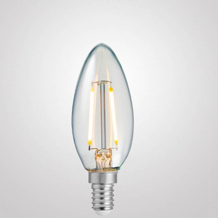 2W Candle Dimmable LED Bulb (E14) Clear in Warm White