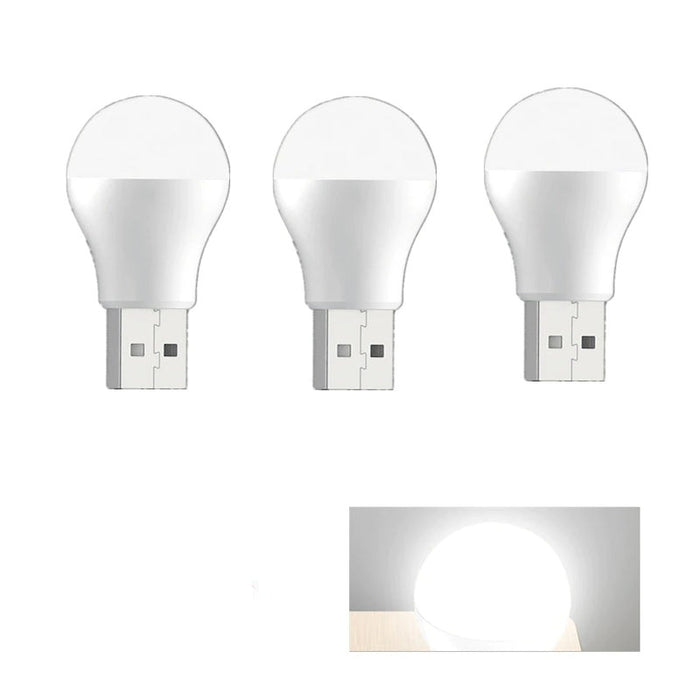 USB Plug Powered LED Bulb Light