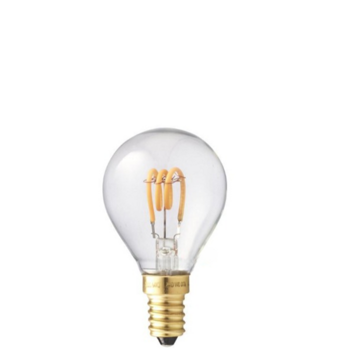 3W Fancy Round Dimmable Tre Loop LED Bulb (E14) in Extra Warm White