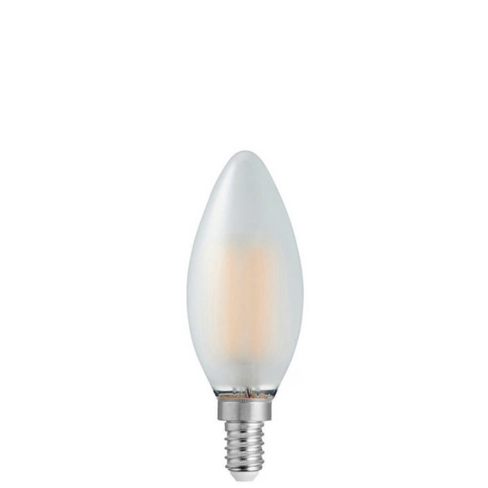 4W Candle Dimmable LED Bulb (E12) Frosted in Warm White