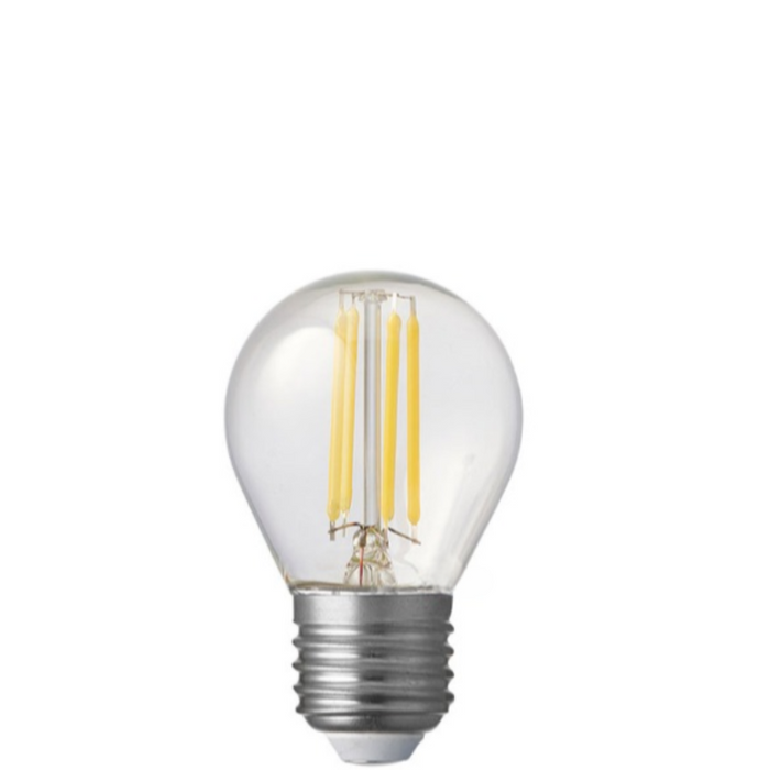 4W Fancy Round Dimmable LED Bulb (E27) Clear in Natural White