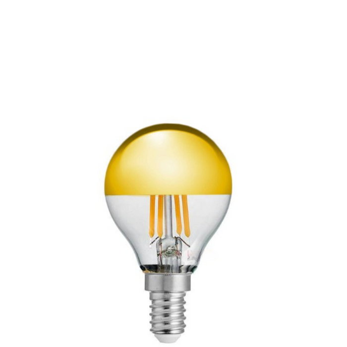 4W Fancy Round Gold Crown Dimmable LED Bulb (E14)
