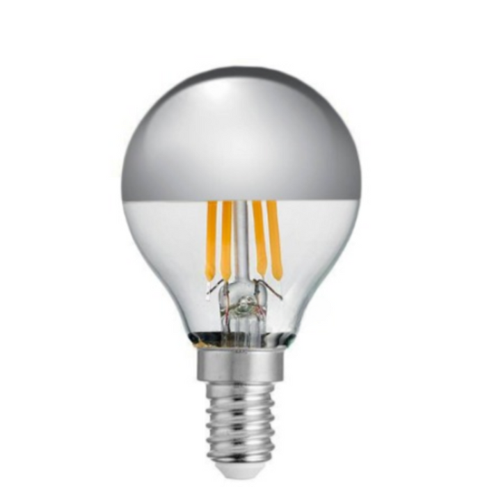 4W Fancy Round Silver Crown Dimmable LED Bulb (E14)