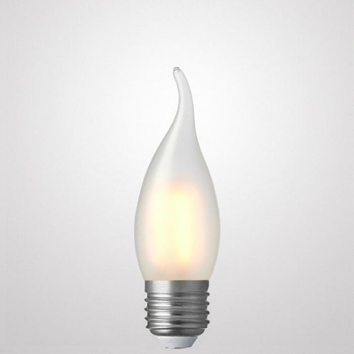 4W Flame Tip Candle Dimmable LED Bulb (E27) Frost in Warm White