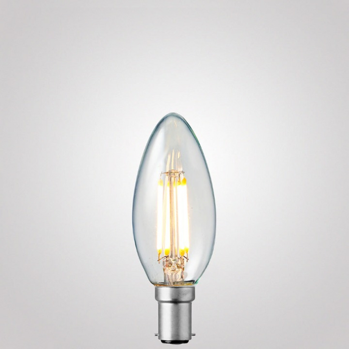 4W Candle Dimmable LED Bulb (B15) Clear in Warm White