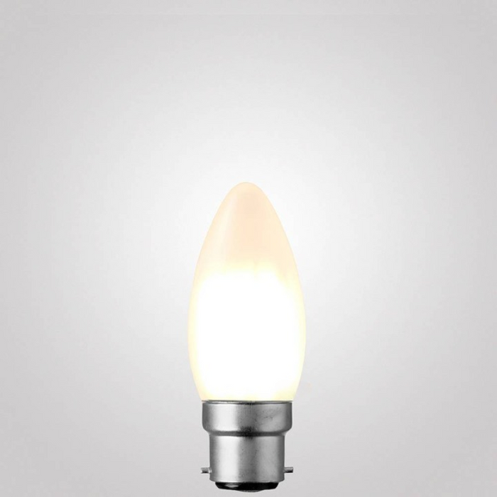 6W Candle Dimmable LED Bulb (B22) Frosted in Warm White