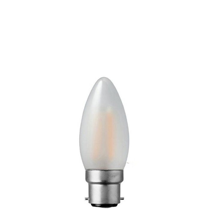 6W Candle Dimmable LED Bulb (B22) Frosted in Warm White