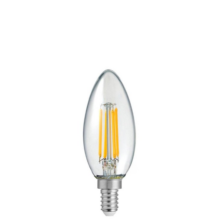 4W Candle Dimmable LED Bulb (E12) Clear in Warm White