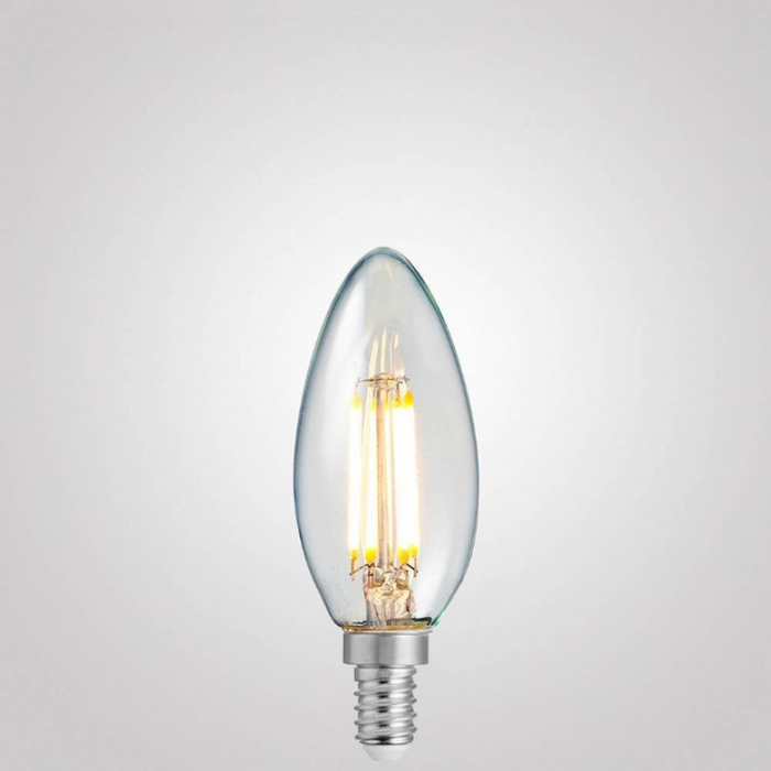 4W Candle Dimmable LED Bulb (E12) Clear in Warm White