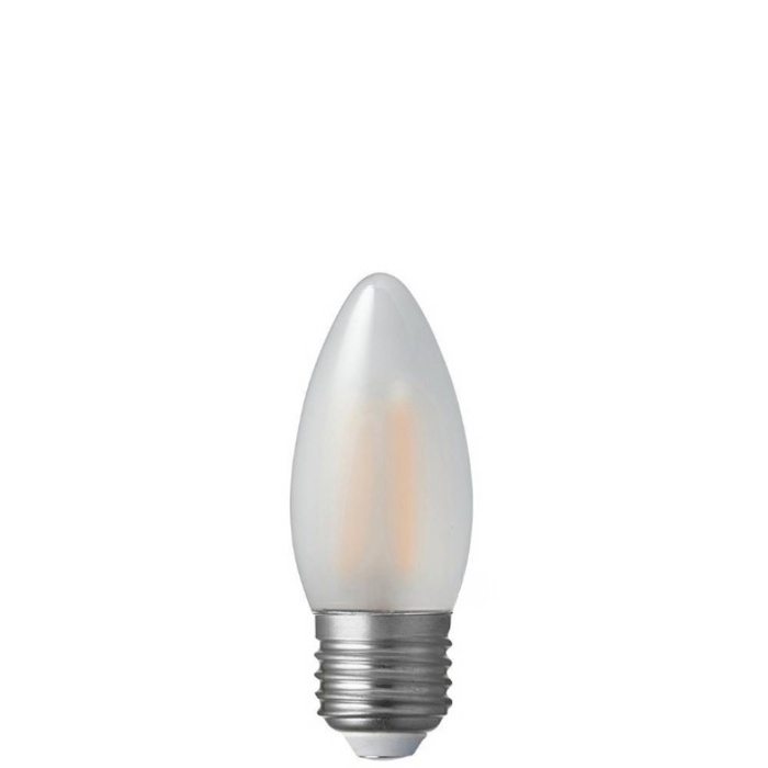 2W Candle Dimmable LED Bulb (E27) Frosted in Warm White