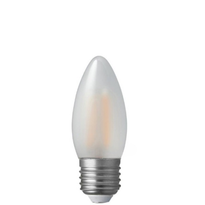 4W Candle Dimmable LED Bulb (E27) Frosted in Warm White