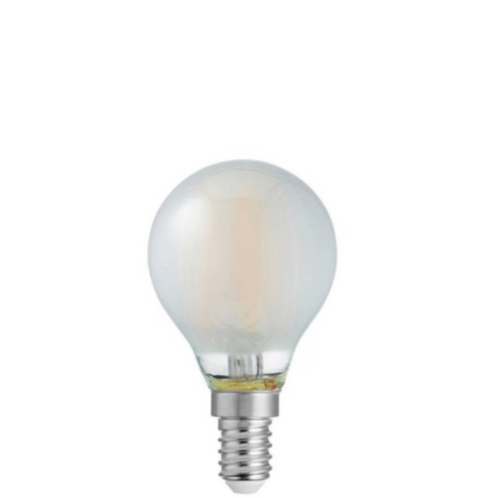 6W Fancy Round Dimmable LED Bulb (E14) Frosted in Warm White
