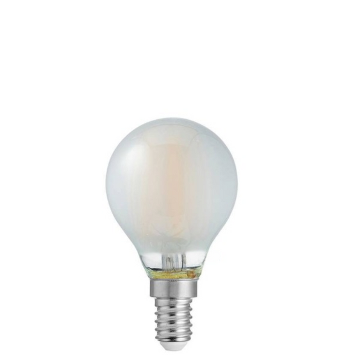 4W Fancy Round Dimmable LED Bulb (E14) Frosted in Warm White