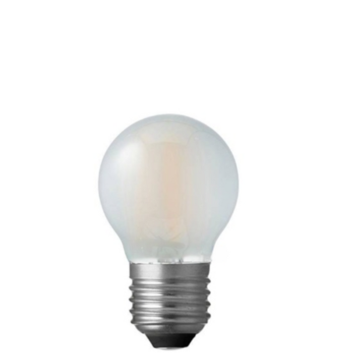 6W Fancy Round Dimmable LED Bulb (E27) Frosted in Warm White