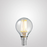 6W Fancy Round Dimmable LED Bulb (E14) Clear in Warm White
