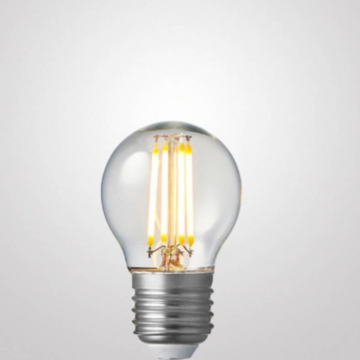 6W Fancy Round Dimmable LED Bulb (E27) Clear in Warm White