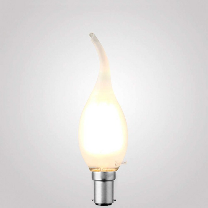 4W Flame Tip Candle Dimmable LED Bulb (B15) Frost in Warm White