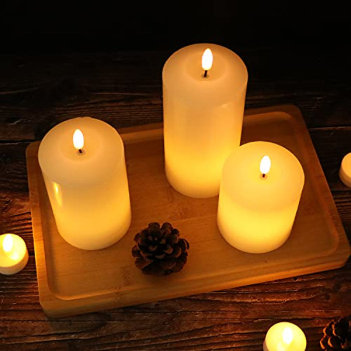 Flameless Flickering LED Candles | Waterproof Realistic Dancing LED Flames