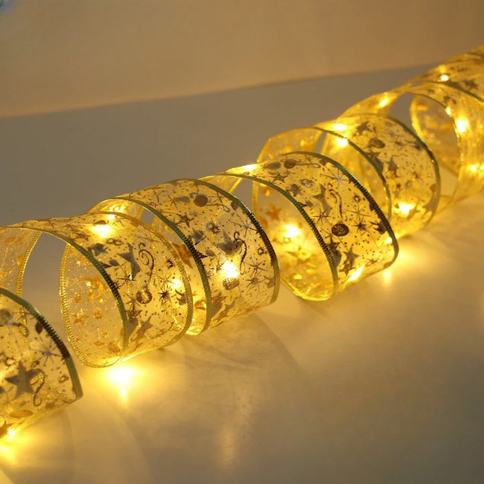 Christmas Ribbon Fairy String Light