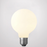 8W G80 Matte White Dimmable LED Light Bulb (E27) In Warm White