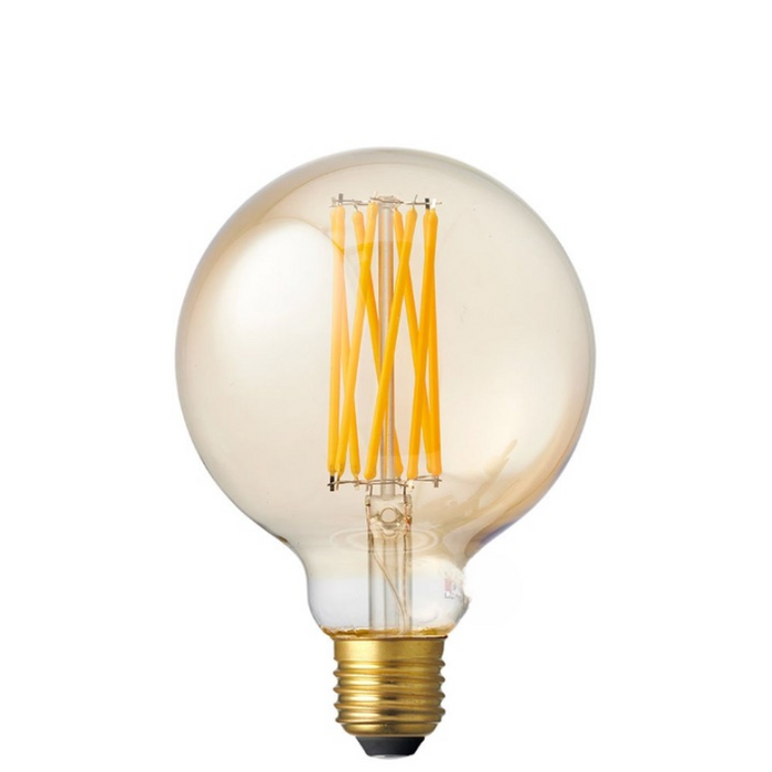 6W G95 Amber Dimmable LED Bulb (E27) In Ultra Warm White