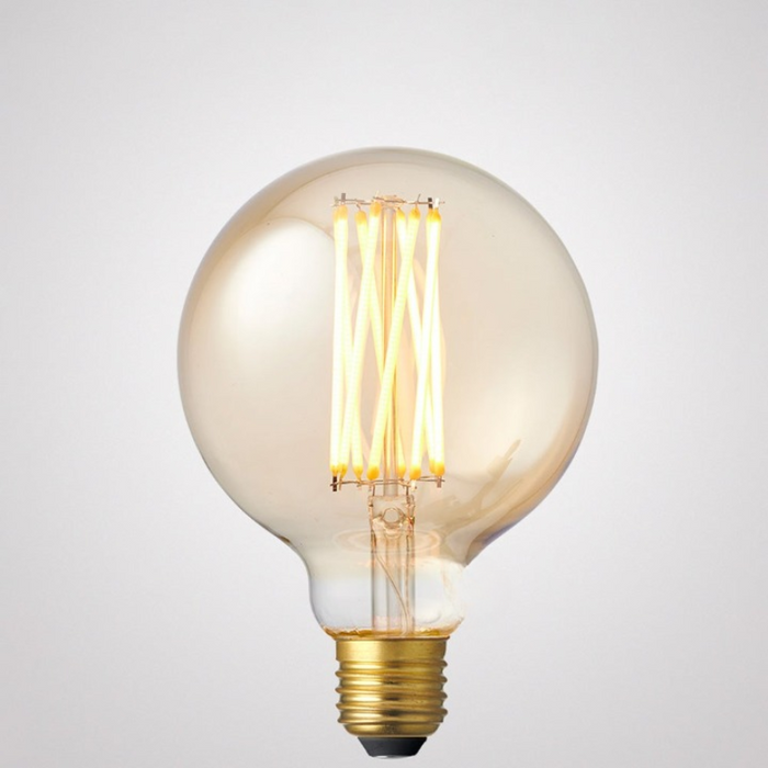 6W G95 Amber Dimmable LED Bulb (E27) In Ultra Warm White