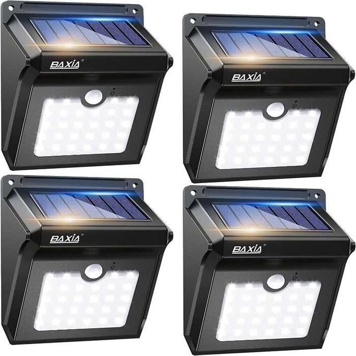 Pack of 4 Solar Outdoor Wireless Motion Sensor Lights