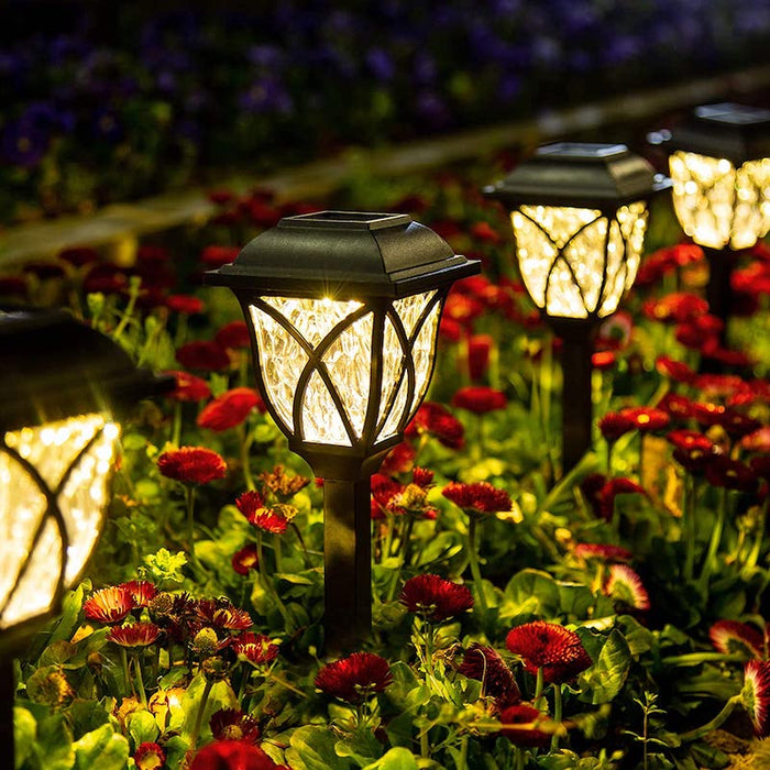 6 Pack LED Solar Landscape Pathway Lights