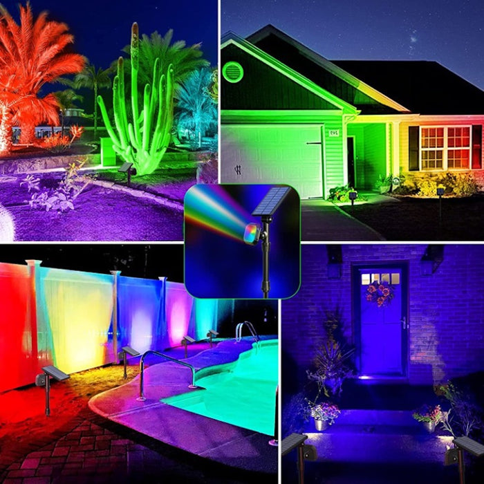 Color Changing Solar Outdoor Spot Lights