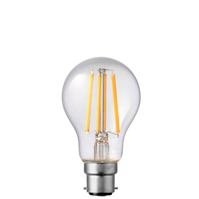 8W GLS Dimmable LED Bulb (B22) Clear in Warm White