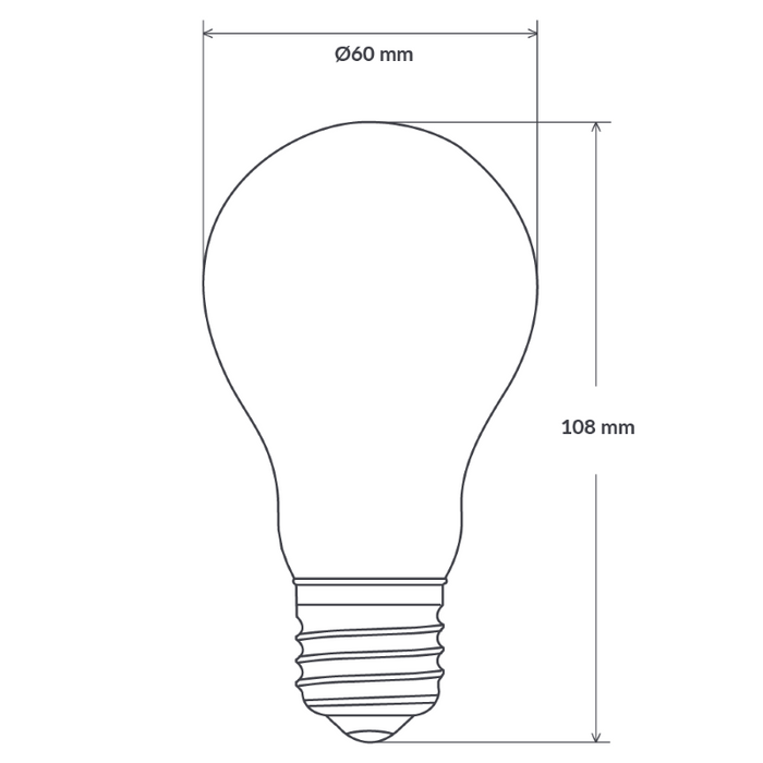 5W Yellow GLS LED Light Bulb (E27)