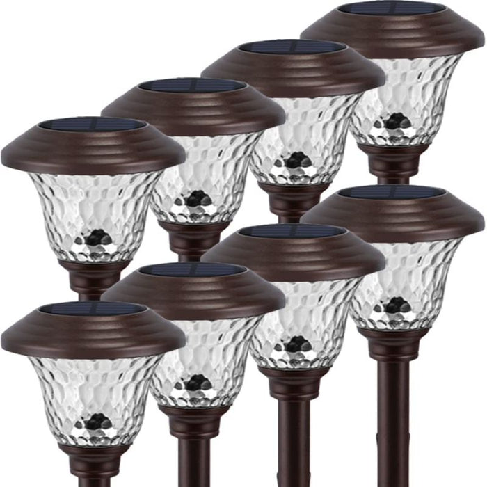 Automatic Solar Powered Pack of 8 LED Lights