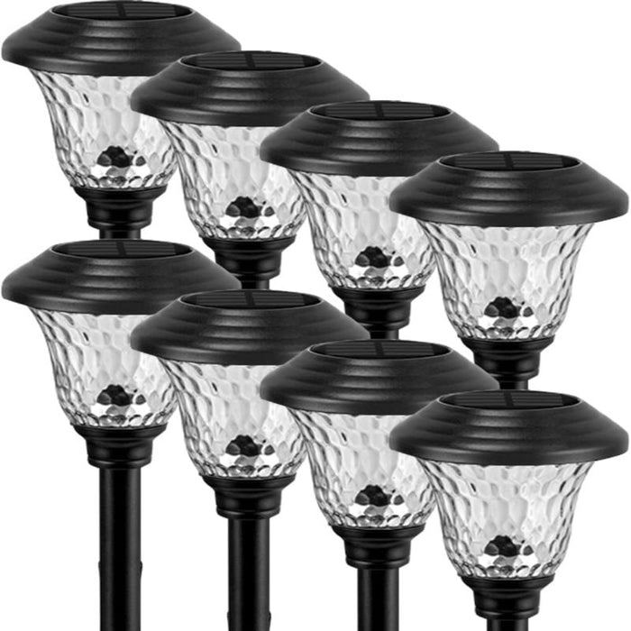 Automatic Solar Powered Pack of 8 LED Lights