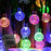 Solar String Lights Outdoor 60 Led 35.6 Feet Crystal Globe Lights with 8 Lighting Modes,