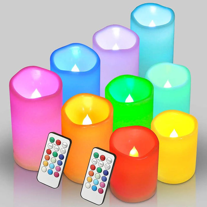 Exquisite Pack of 12 Flameless Candles