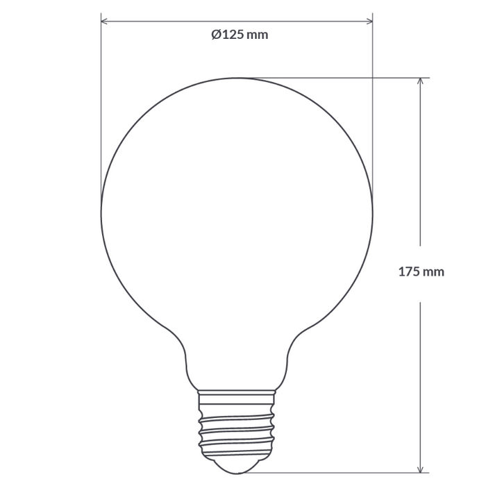 8W G125 Reflector Dimmable LED Light Bulb (E27)