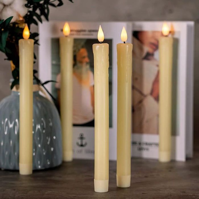 LED Flameless Taper Candles With Remote