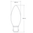 4W Candle Dimmable LED Bulb (B22) Frosted in Natural White