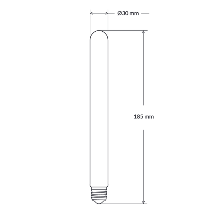 4W Medium Tube Spiral LED Bulb (E27)