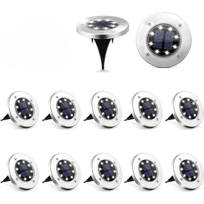LED Solar Powered Disk Lights